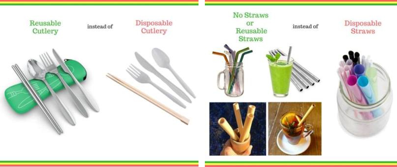 Reusable Cutlery, Utensils and Straws